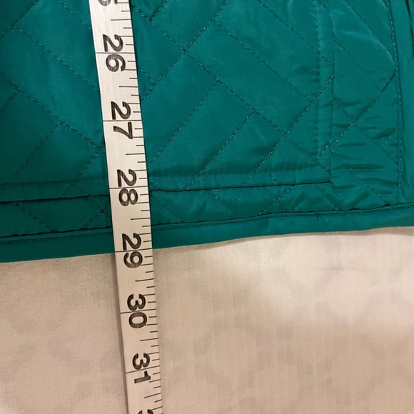 Susan Graver Kelly Green Quilted Packable Jacket with carry bag, size 1X - Picture 11 of 13